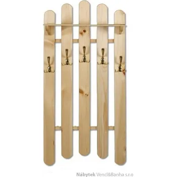 Věšák dřevěný závěsný věšák z masivního dřeva borovice WS103 pacyg