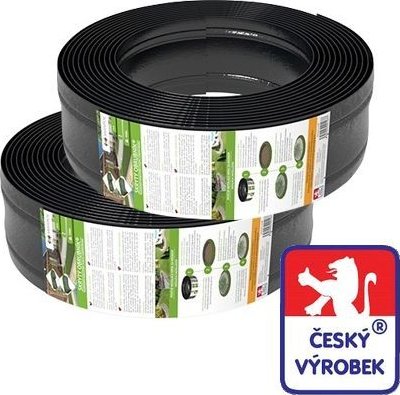 Skrytý obrubník plastový, výška 125 mm, návin 25 m