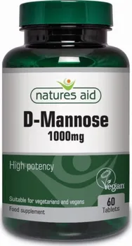 Přírodní produkt Natures Aid D-Mannose 1000 mg 60 tbl