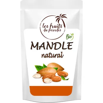 Mandle natural Bio 1 kg LES FRUITS DU PARADIS