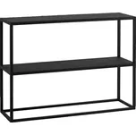 Nordic Design Černý kovový regál Jurni 100x75 cm