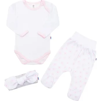 Kojenecká souprava 3-dílná bavlněná kojenecká souprava New Baby Lili, vel. 86 (12-18m)