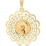 Lillian Vassago Zlatý přívěsek madonka LLV37-GP059
