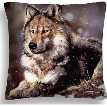 Polštář Polštář s vlkem 38 Mybesthome 40x40 cm Varianta: Povlak na polštář, 40x40 cm