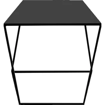 Konferenční stolek Nordic Design Černý kovový konferenční stolek Nara 50x50 cm