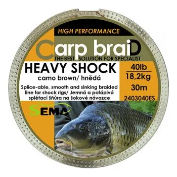 Heavy Shock hnědá 40lbs 30m