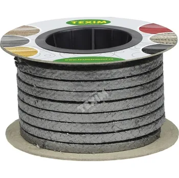 TEXIM Těsnící šňůra grafit G305 - 15x15mm
