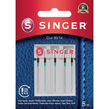 Příslušenství k šicímu stroji Jehly na kůži Singer 5x90