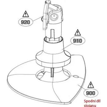 Praní a péče o prádlo Podstavec k LCD LG - AAN36159002 - spodní díl