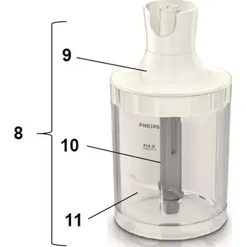 Mísa sekáčku XL kompletní Philips 420303607781