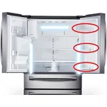 Samsung DA97-13805A 1. nebo 2. nebo 3. přihrádka z vrchu v pravé části dveří chladničky pro americ