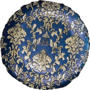 Tác/talíř skleněný 38 cm Danubio Blu BRANDANI (barva - modrá, sklo)