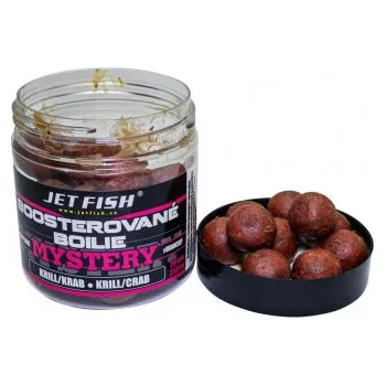 Boilies JetFish - Boosterované Boilies MYSTERY - KRILL/KRAB 20mm 250ml