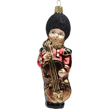 Skleněná figurka voják hudebník