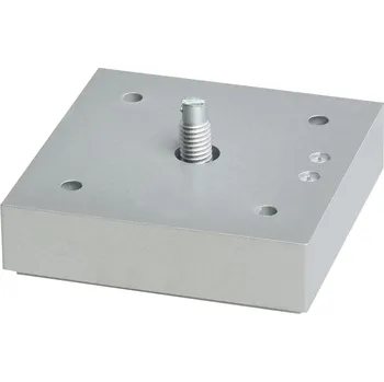 Nábytkové kování Poliplast Nábytková nožka hranatá s rektifikací 75 x 20 šedá