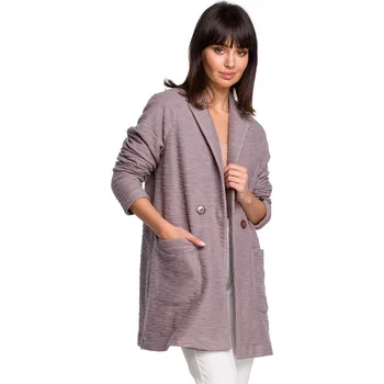 Dámský kabát Dámský plášť B099 šedá - BEwear šedá L/XL