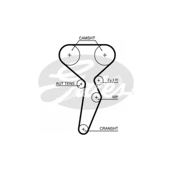 Rozvod motoru Sada rozvodového řemene GATES (GT KP15671XS)