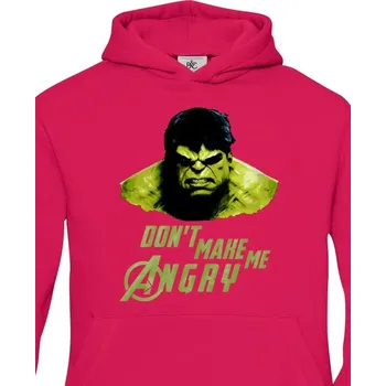 Chlapecká mikina Dětská mikina Hulk 2 z týmu Avengers, Barva Purpurová, Velikost 122-128, Canvas Dětská mikina Bezvatriko.cz 0311 - DTF/DTG