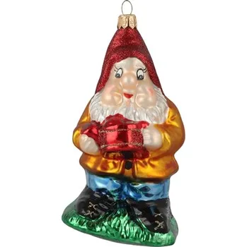 GLASSOR trpaslík s konvičkou sklo