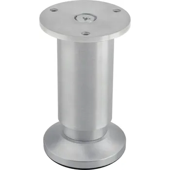 Strong Nábytková nožka kulatá s rektifikací 50 x 120 hliník
