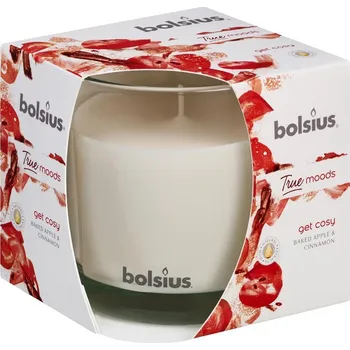 Svíčka Svíčka Jar True Moods 95/95 mm, Get cosy (pečené jablko a skořice)