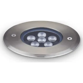 Venkovní osvětlení Ideal Lux 255668 LED venkovní zápustné bodové svítidlo Floor 1x6W | 780lm | 3000K | IP67 - ocel + K nákupu nad 3000 Kč dárek zdarma