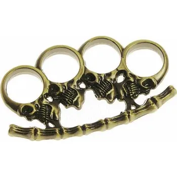 Sebeobrana BOXER NA RUKU - LEBKY (Zajímavý dekorační boxer s motivem lebek)