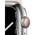 Chytré hodinky Apple Watch Series 7 41 mm Cellular, stříbrná ocel s hvězdně bílým sportovním řemínkem