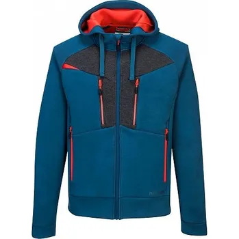 Pánská mikina Mikina na zip s kapucí Portwest DX4, modrá DX472MBR