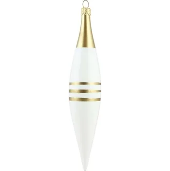Vánoční raketa bílá proužky