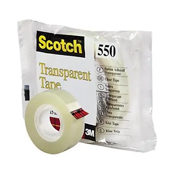 Lepicí páska Průhledná lepící páska Scotch, šířka 19 mm, návin 33 m - Balení po 8 ks