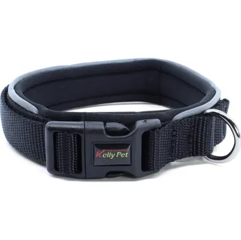 Obojek pro psa Vsepropejska Lava obojek s podšívkou pro psa | 33 - 58 cm Barva: Černá, Obvod krku: 43 - 52 cm, Šířka: 3 cm