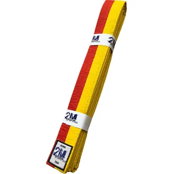 Pásek na kimono Pásek judo 2Msport originál žluto-oranžový