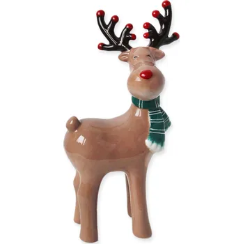 Vánoční dekorace Sob keramika 17,3cm (534740)