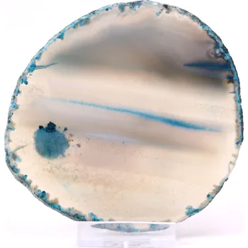 Přírodní kámen Magieprirody.cz Achátový plát velikost 10 cm + stojánek 1058 - Top kvalita