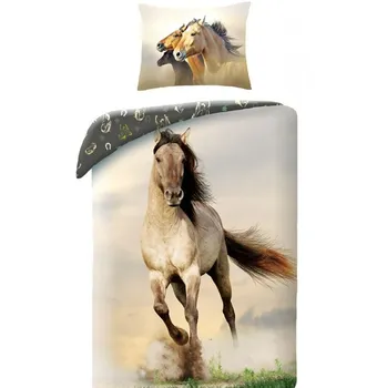 Povlečení Halantex Kůň povlečení ve vaku 140 x 200, 70 x 90 cm zip