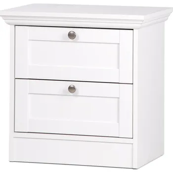 Noční stolek IDEA nábytek Landwood 65 bílý