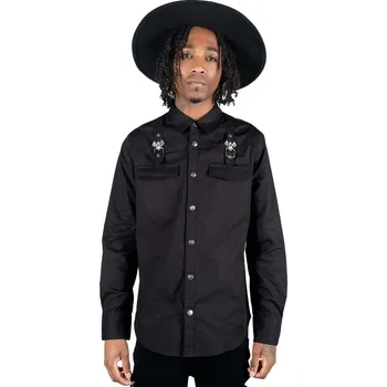 Pánská košile košile pánská KILLSTAR - Vladimir - Black - S