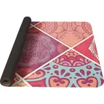 Podložka na jógu Yate Yoga Mat 1850x680x1 mm vzor A růžová