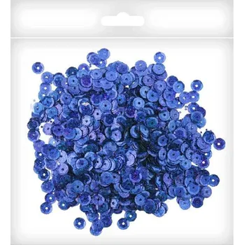 Flitry kolečka 15g holografické, modré 7mm