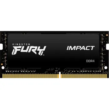 Operační paměť Kingston FURY Impact/SO-DIMM DDR4/8GB/3200MHz/CL20/1x8GB/Black