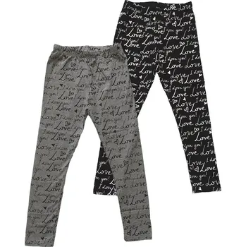 GRACE DÍVČÍ LEGÍNY "LOVE YOU" Barva: šedá, Velikost: 152