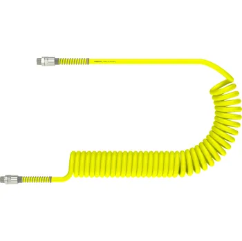 Zahradní hadice PUG13198SVS: spirálová hadice MODY 13/19mm, 8m, šroubení R3/4", polyuretan, žlutá (spirálová hadice MODY 13/19mm, 8m, šroubení R3/4", polyuretan, žlutá)