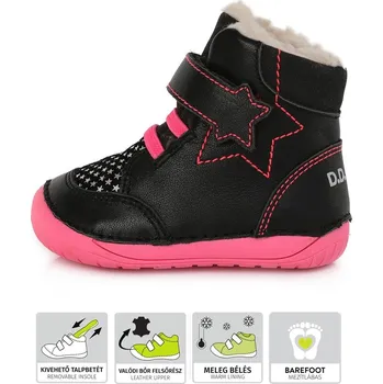 Dámská zdravotní obuv DDstep zimní 070-990 černá Velikost EU: 21, vnitřní délka: 135, vnitřní šířka: 61