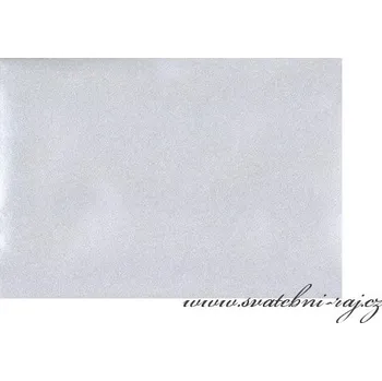 Svatební dekorace Obálka C6 stříbrná