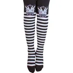 Dívčí punčocháče WOLA ZEBRA černobílé Velikost: 92-98