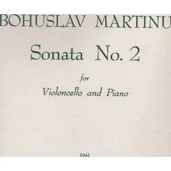 Sonata No. 2 pro violoncello a klavír od Bohuslav Martinů