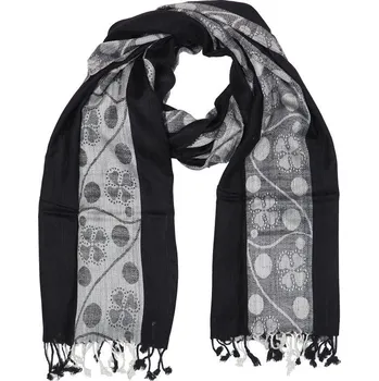 Šála Šála Noir čtyřlístek 200 x 70 cm