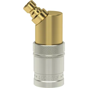 Příslušenství pro vzduchotechniku ESDFK-ESDMS-45 (redukce rychlospojka ESDF/vsuvka ESDM 45°, mosaz)