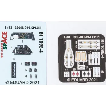 Plastikový model Eduard 1/48 Bf 109E-4 SPACE (EDUARD)